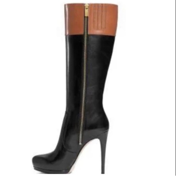 MICHAEL Michael Kors Hayley Boot (Black/Luggage - Picture 3 of 13